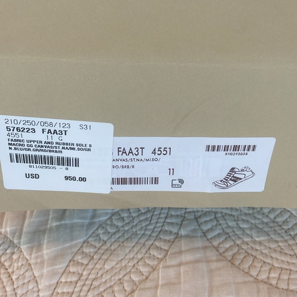 Men size 11 Gucci snake red and green Gucci sneakers - Picture 7 of 10